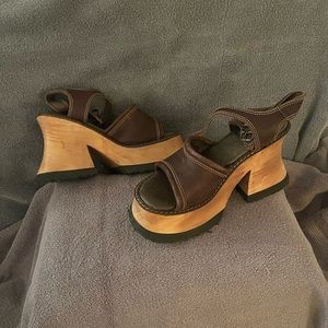 London Underground Brown platform shoes, worn couple times